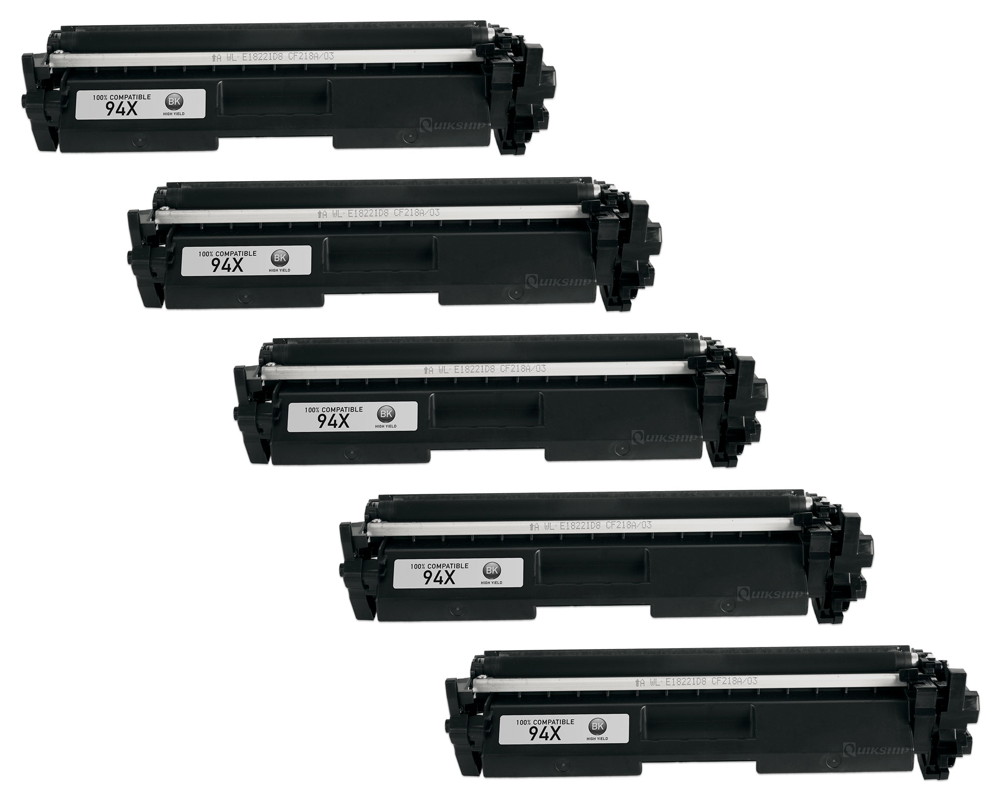 HP CF294X 94X 5 PACK Compatible Toner Cartridge 2800 Pages HP LaserJet Pro M118dw M148dw MFP M